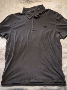 47 Brand Green Bay Pckers Men's Charcoal Polo with Embroidered Chest Logo